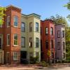 rows of apartment buildings