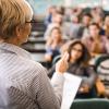 teacher in front of postsecondary classroom